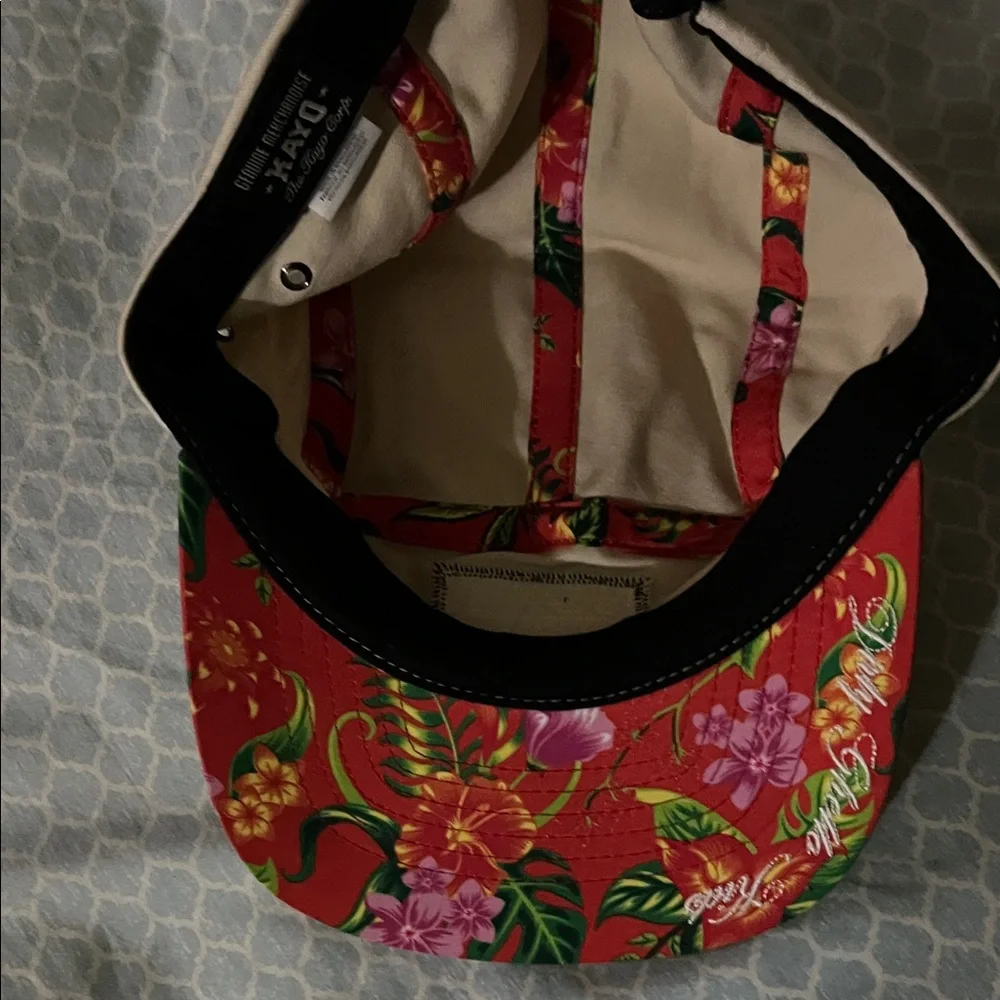 DGK Cream and Red Floral Cap - Picture 5 of 5